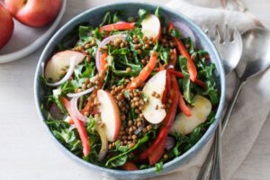 spinach and lentill salad